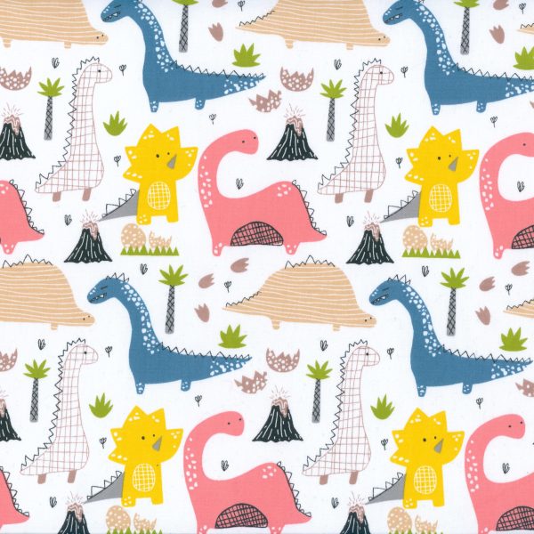 Dinosaures flash - Blanc