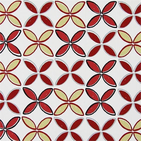 Formes rouges - Blanc