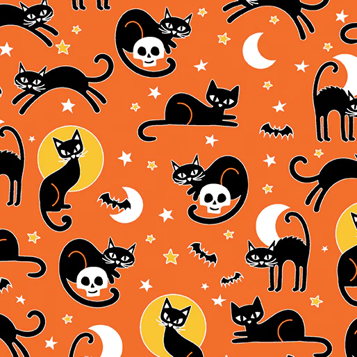 Spooky cat - Orange