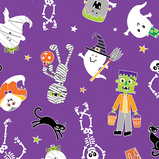 Glow-o-ween friends - Purple