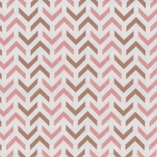 Chevrons - Rose et brun