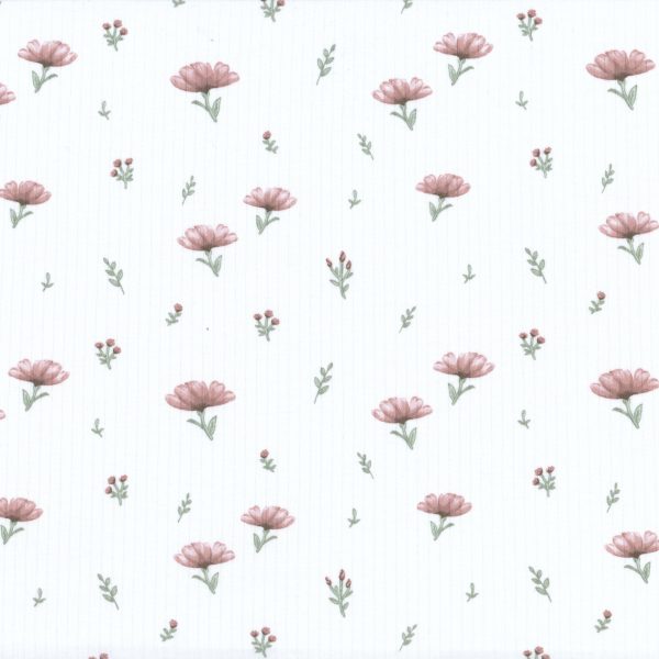 Rib - Fleurs - Naturel