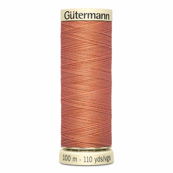 Gütermann 100% polyester (tout usage) 100m - Pêche foncé