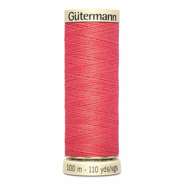 Gütermann 100% polyester (tout usage) 100m - Rouge corail