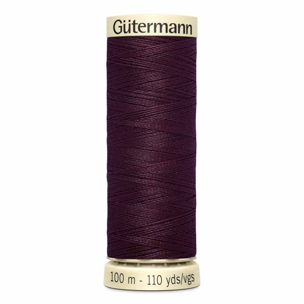 Gütermann 100% polyester (tout usage) 100m - Lie de vin