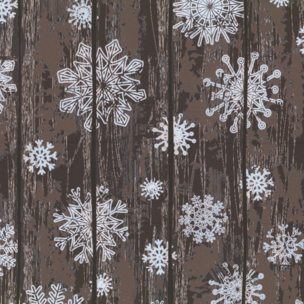 Flocons et bois - Brun