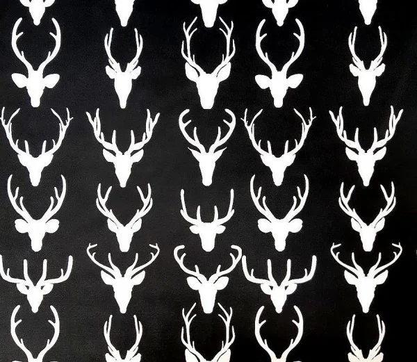 Têtes de cerf - Noir