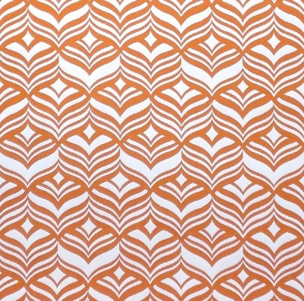 Formes oranges - Blanc