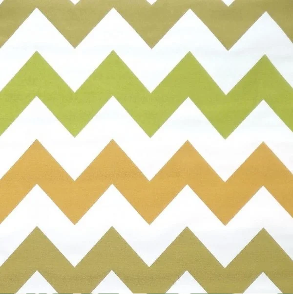 Chevrons - Vert et orange