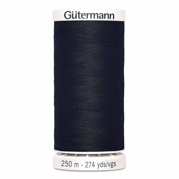 Gütermann 100% polyester (tout usage) 250m - Noir