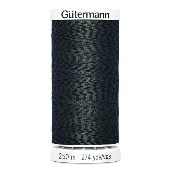 Gütermann 100% polyester (tout usage) 250m - Charcoal