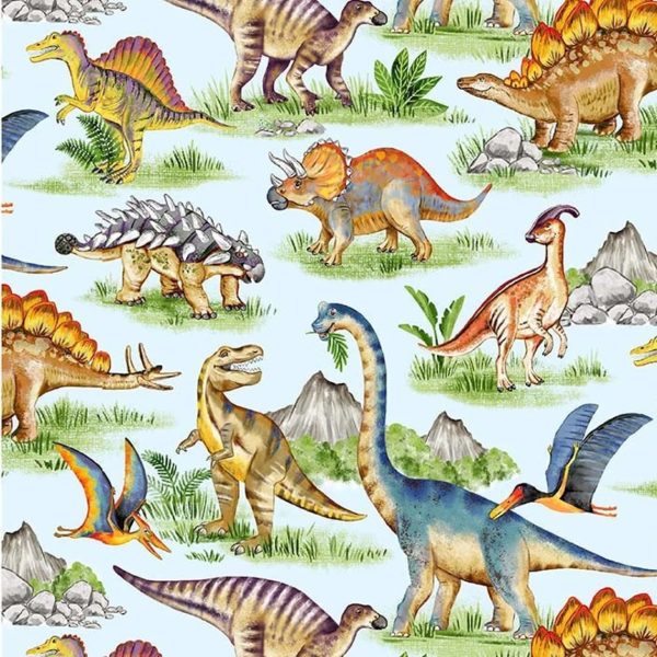 Dinosaures - Bleu