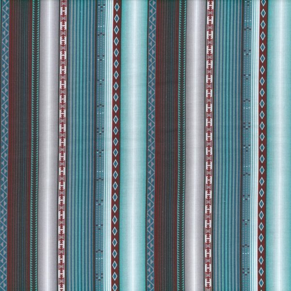 Navajo rayures - Aqua