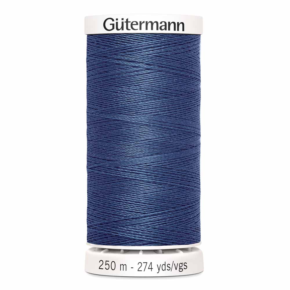 Gütermann 100% Polyester (tout Usage) 250m - Bleu Acier - Croft Singer