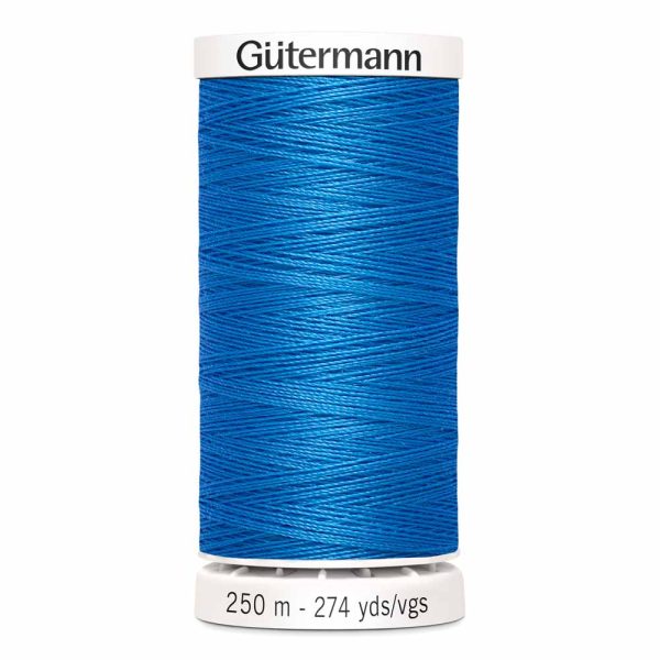 Gütermann 100% polyester (tout usage) 250m - Bleu geai