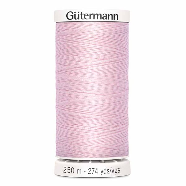 Gütermann 100% polyester (tout usage) 250m - Rose clair