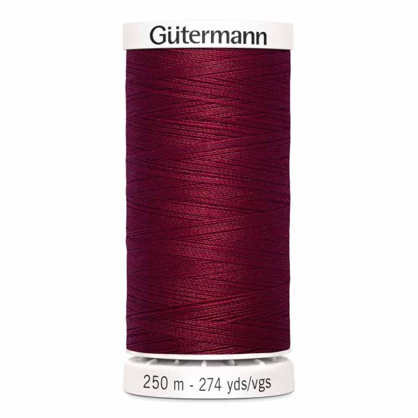 Gütermann 100% polyester (tout usage) 250m - Bordeaux