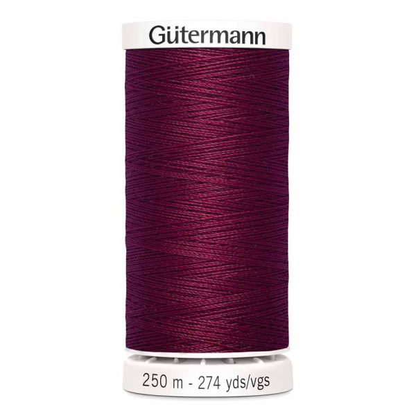 Gütermann 100% polyester (tout usage) 250m - Grenat