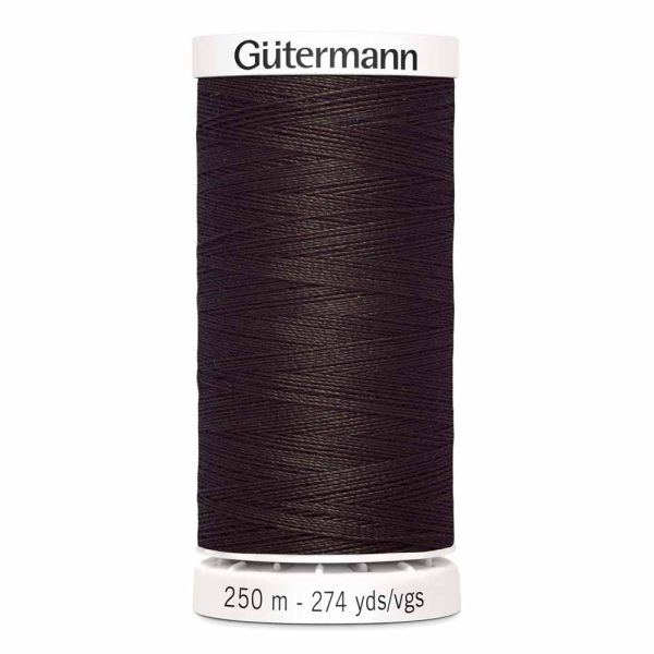 Gütermann 100% polyester (tout usage) 250m - Noyer