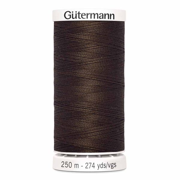 Gütermann 100% polyester (tout usage) 250m - Châtaigne