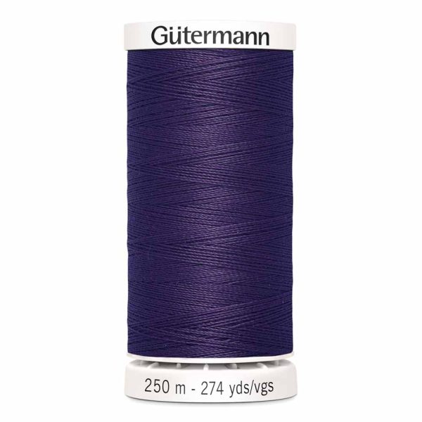 Gütermann 100% polyester (tout usage) 250m - Prune foncé