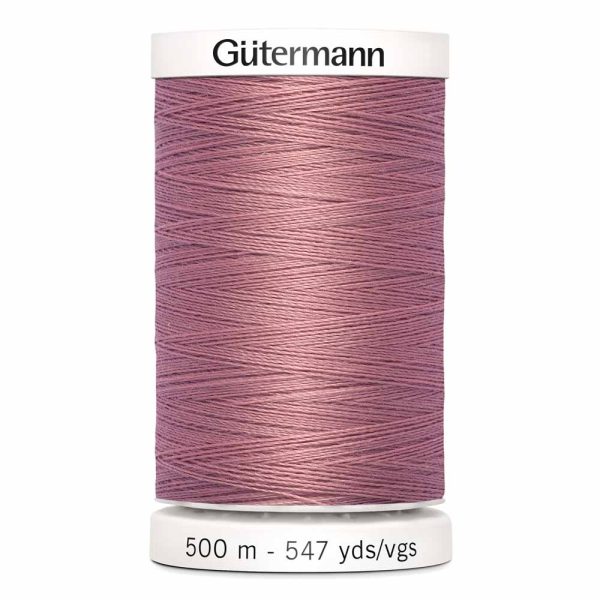 Gütermann 100% polyester (tout usage) 500m - Vieux rose