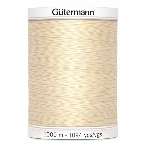 Gütermann 100% polyester (tout usage) 1000m - Ivoire