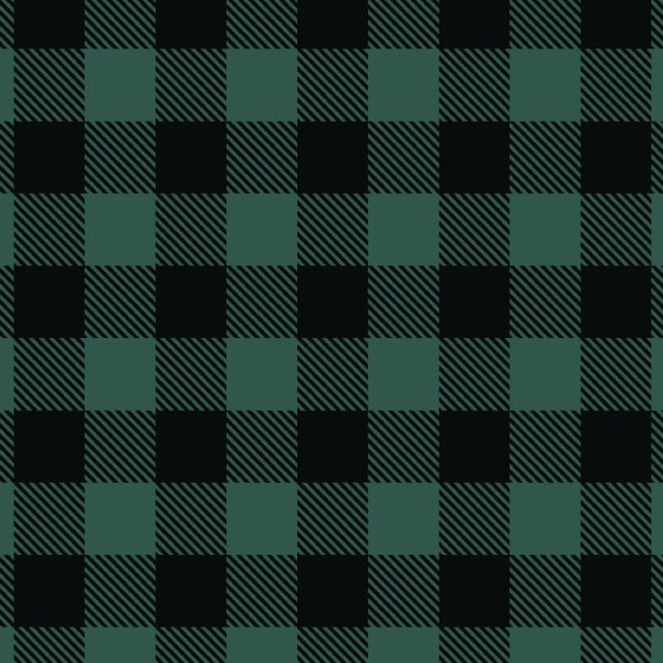 Flanelle buffalo - Vert forêt