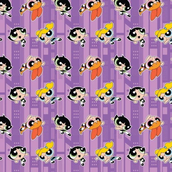 Flanelle Les supers nanas - Mauve