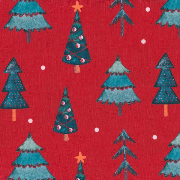 Nappe sapins - Rouge