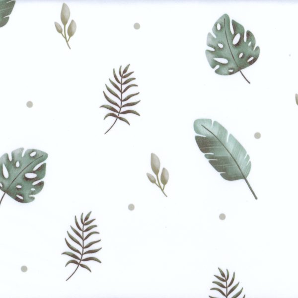 Jungle en folie - Feuillage - Blanc