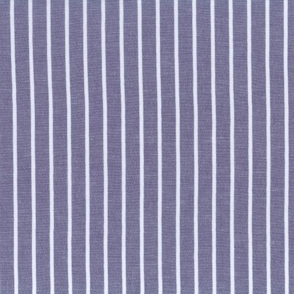 Rayé bleu foncé et blanc