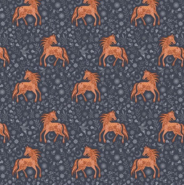 Chevaux - Bleu foncé
