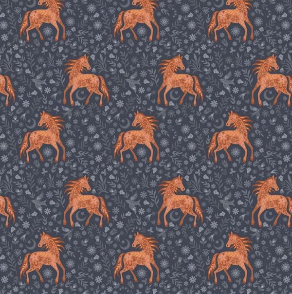 Chevaux - Bleu foncé