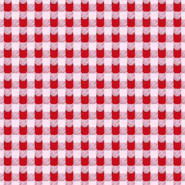 Carreaux chats - Rouge