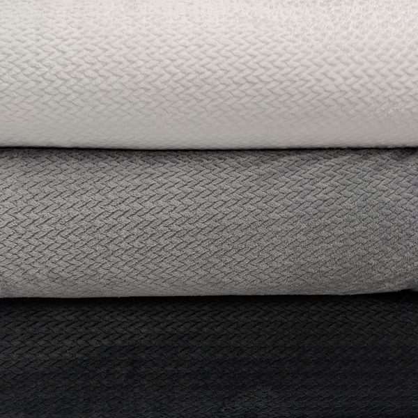 Plush polar jacquard uni