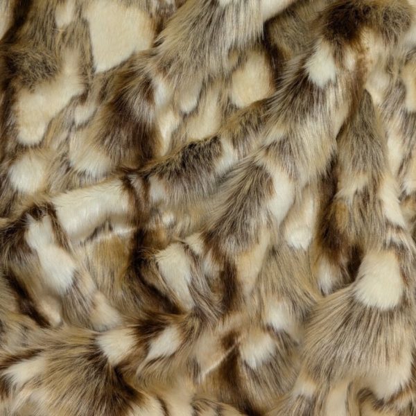 Fausse fourrure tachetée - Beige