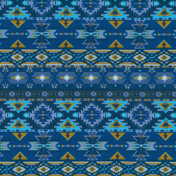 Aztec - Bleu foncé