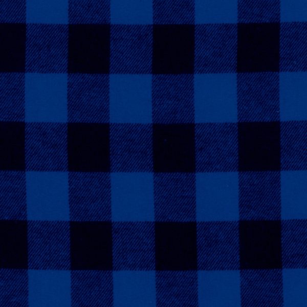 Flanelle buffalo - Bleu