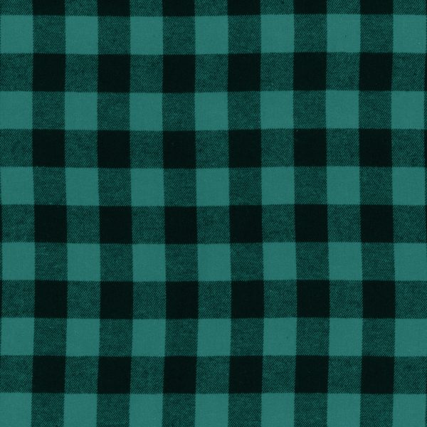 Flanelle buffalo petit - Vert forêt