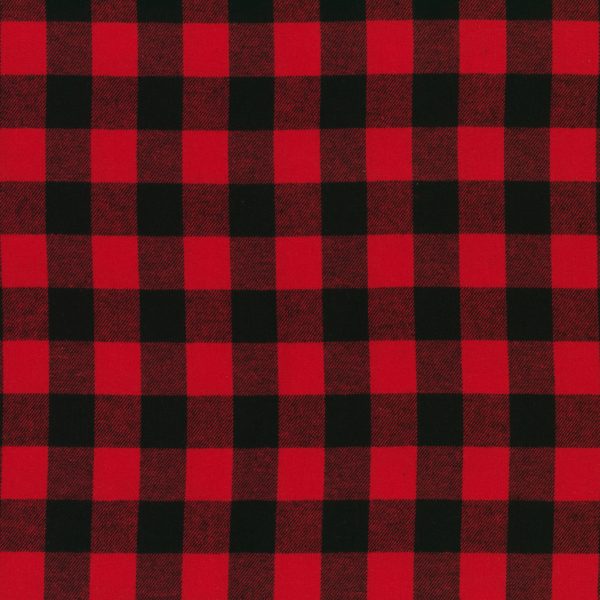 Flanelle buffalo petit - Rouge