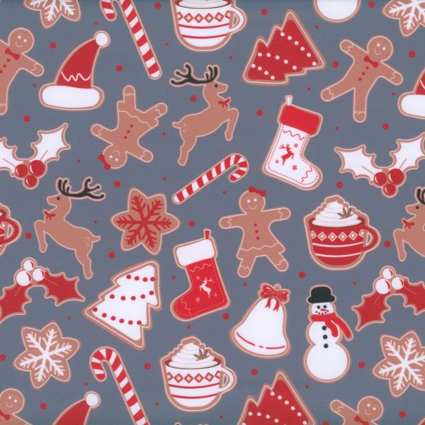 Nappe en tissu - Pain d'épices - Gris