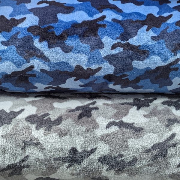 Plush polar - Camo bleu