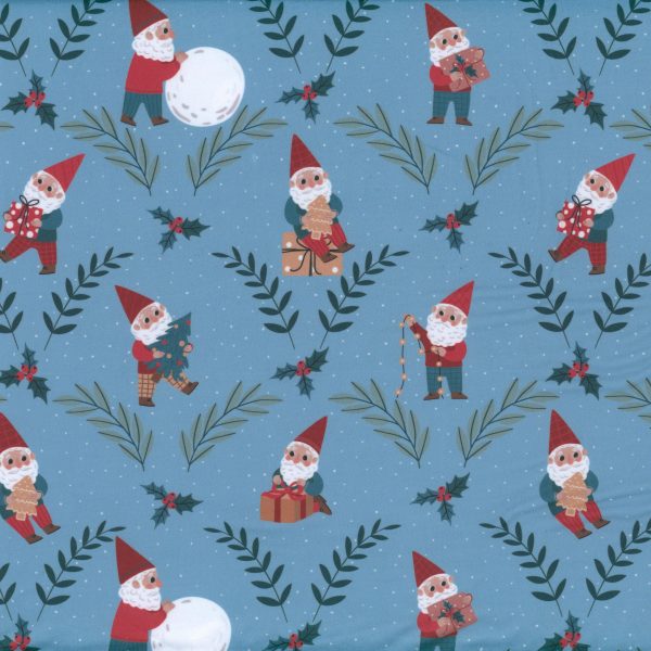 Tricot brossé - Boules de Neige - Sarcelle