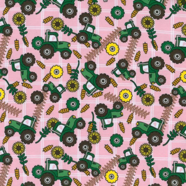 Interlock - Tracteur de ferme - Rose