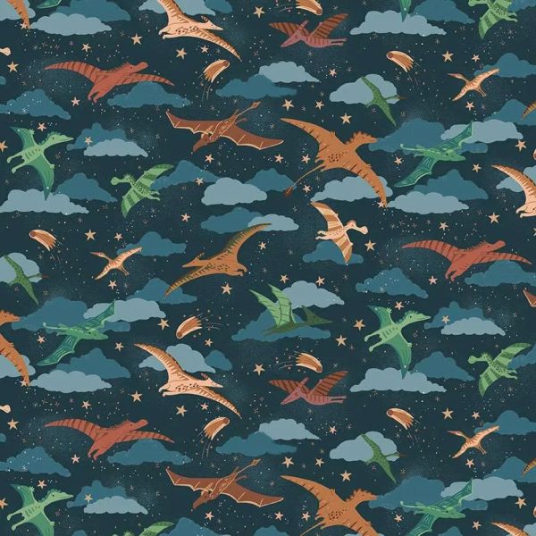 Dinosaures - Bleu foncé