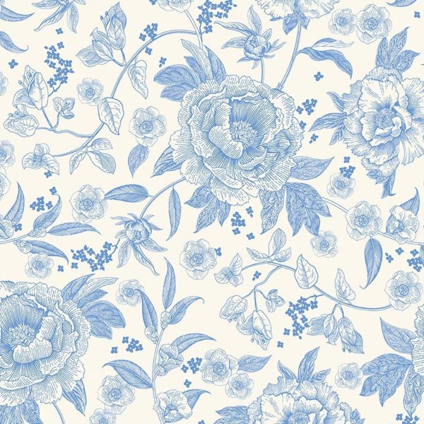 Fleurs vintage - Crème