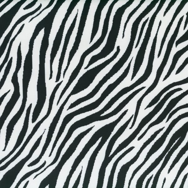 Velours - Zèbre - Noir et blanc