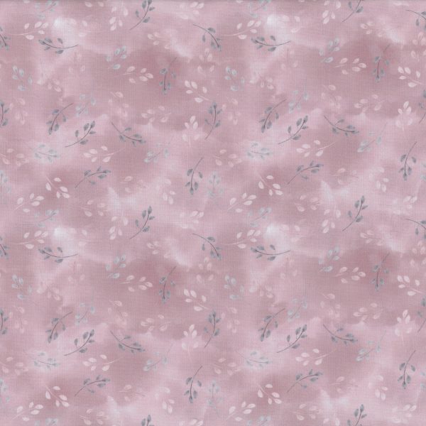 Feuilles - Vieux rose