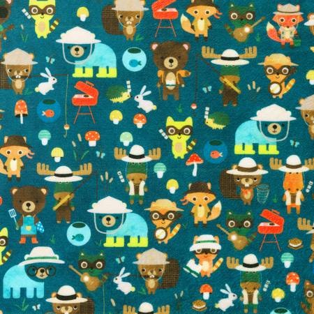 Mini plush polar - Animaux à l'aventure - Sarcelle